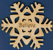 Believe Inspirational Snowflake