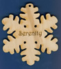 Serenity Inspirational Snowflake