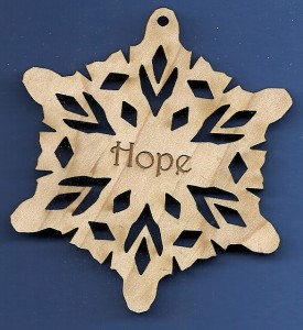Hope Inspirational Snowflake